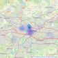 Zone - Glasgow listings heatmap